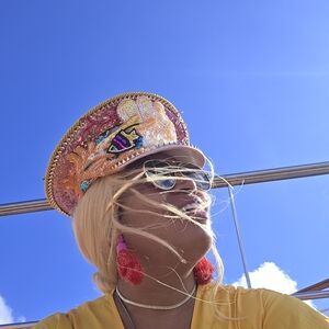 Colorful Embellished Women's Hat